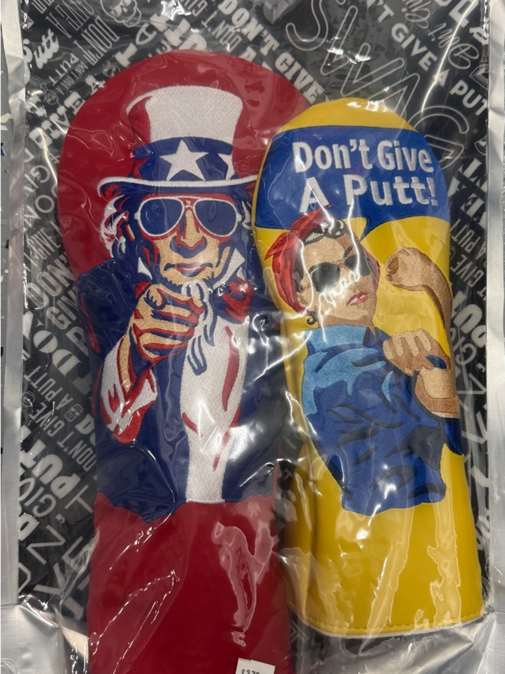 SWAG Uncle Sam & Rosie Headcover Set - Red, Blue, Yellow
